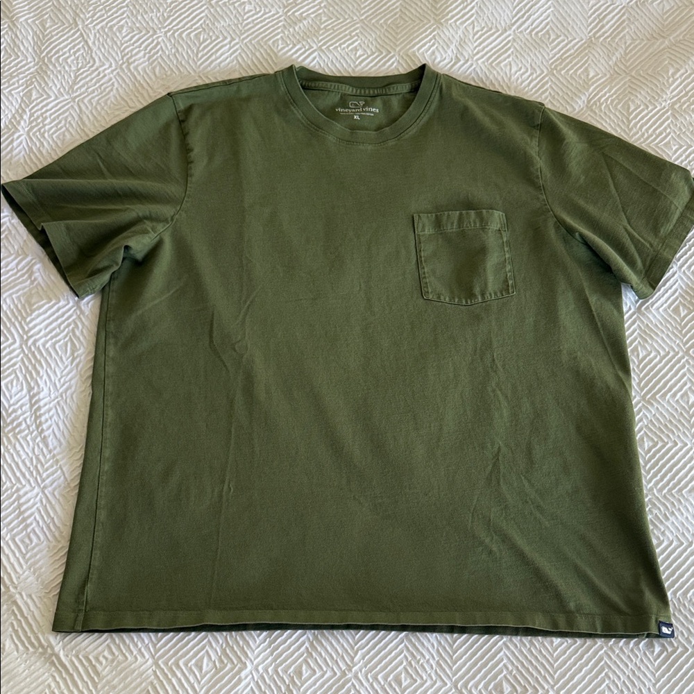 Vineyard Vines Green Pocket Tee
